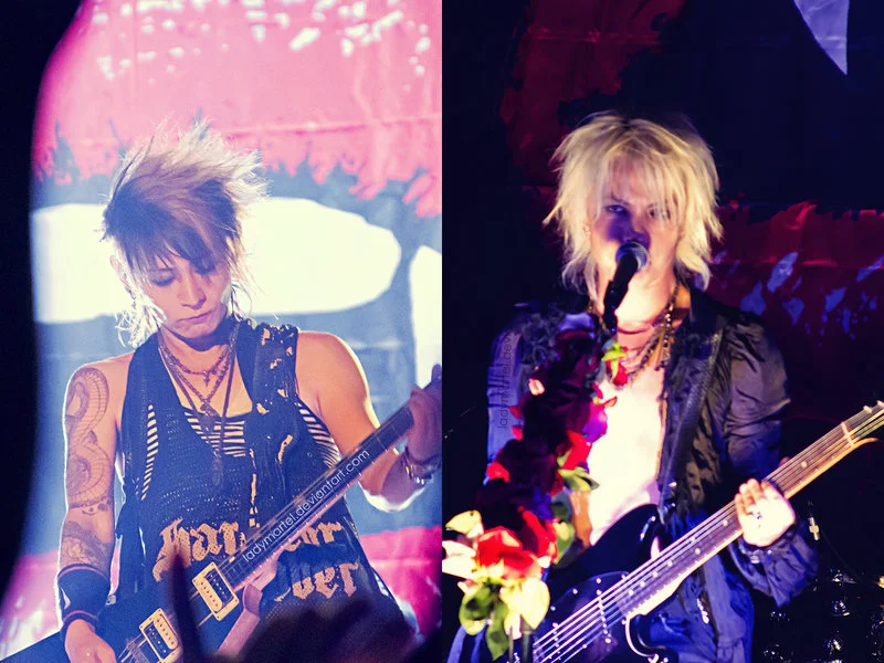 2010年ニューヨーク公演のHYDE(右)とK.A.Z(左)の資料写真
